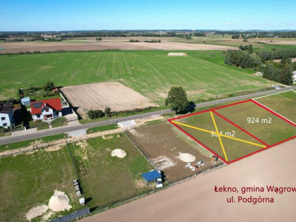 Działka budowlana Łekno gm. Wągrowiec