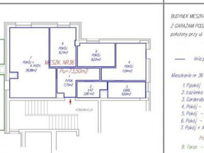 Mieszkanie w centrum z dużym tarasem 70 m²