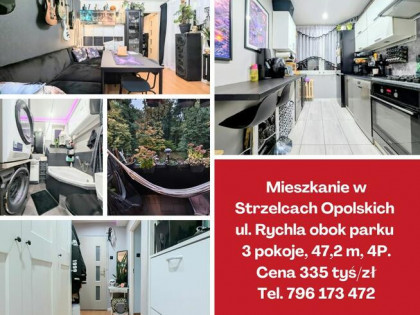 NOWA CENA. Mieszkanie 3 pokoje, 47,2m, balkon, 2 piwnice.