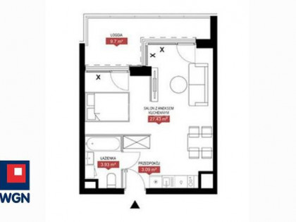 Mieszkanie Warszawa Mokotów, Wołoska