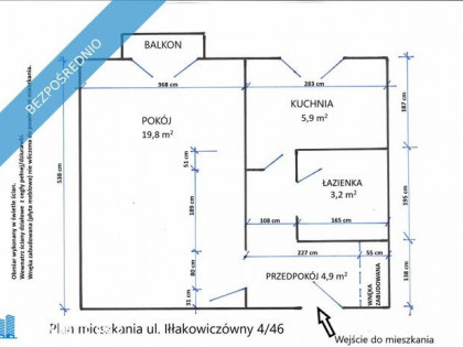 Sprzedam mieszkanie jednopokojowe
