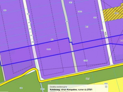 Działka budowlana Korzystno gm. Kołobrzeg, Korzystno