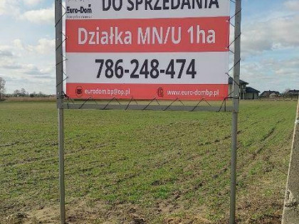 Działka M-U 1ha w gm. Ożarów Mazowiecki