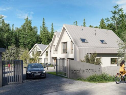 Dom na zamkniętym osiedlu w zielonym Otominie