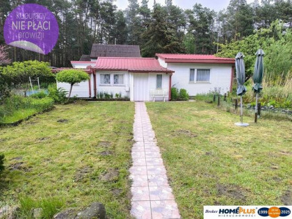 Domek letniskowy na działce budowlanej las rzeka