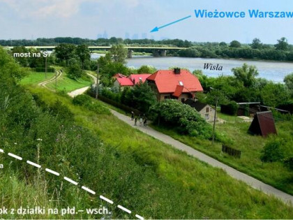 Superdziałka na Mazowszu wysoko nad Wisłą