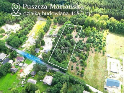 Działka budowlana 4680m2,  Puszcza Mariańska