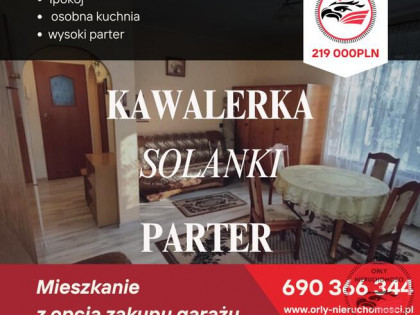 Przytulna kawalerka na wysokim parterze przy Solankach! + GARAŻ