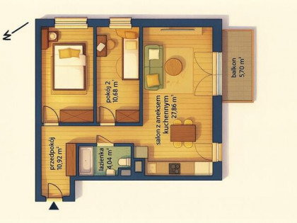 ⭐ Ostatnie takie 3 pokoje odbiór marzec salon 28m ⭐