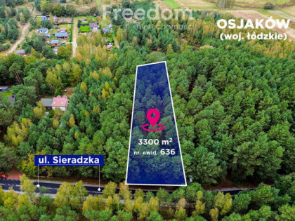 Działka budowlana w lesie 3300 m²