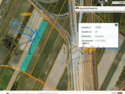 Działka usługowa Warszawa gm. Ursynów Ursynów,