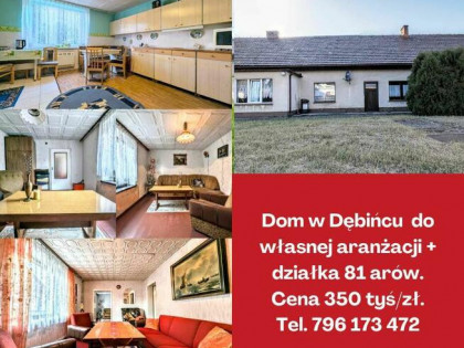 Dom do własnej aranżacji i działką 80 arów