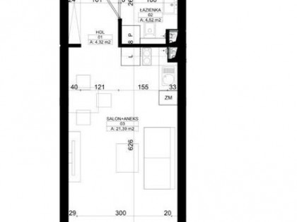 Apartament nad morzem – 30,23 m² Ustronie Morskie