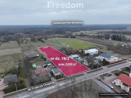 Działka 5200 m² z MPZP – Kampinos A