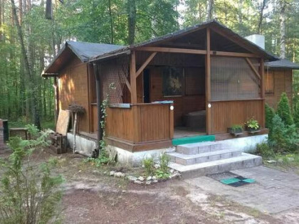 Drewniany domek na działce 1129 m, Sokolniki Las + 3km