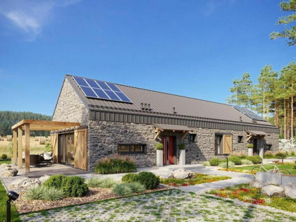 SAMOWYSTARCZALNY, EKOLOGICZNY, ENERGOOSZCZĘDNY DOM 119m2