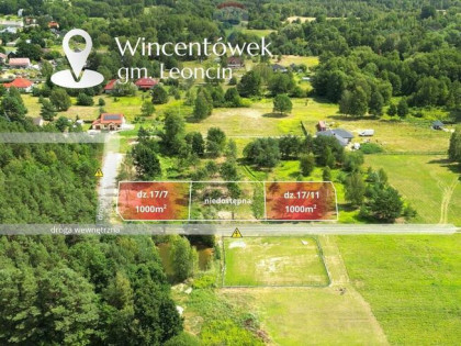 Działka budowlana 1000 m² przy lesie, Wincentówek