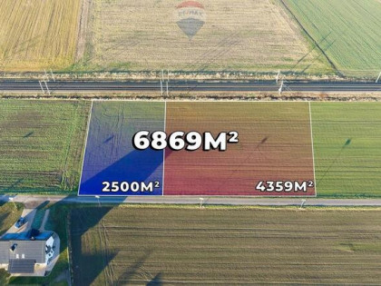 Dwie działki 6.859 m² w pobliżu Legnicy