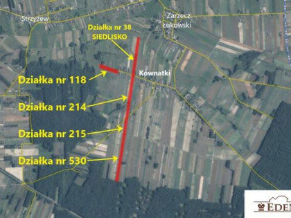 Działka rolno-budowlana Kownatki gm. Łuków