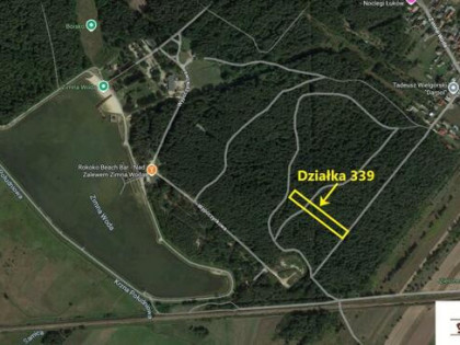 Działka leśna Łuków Zimna Woda