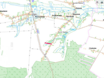 Działka z warunkami zabudowy Kumów 10 min od Chełm