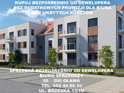Oława ulica  Chabrów 3 pokoje-IIp-49,75m2-balkon-klimatyzacja-winda-po odbiorach