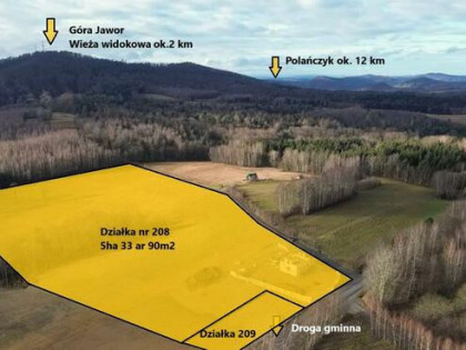 Działka siedliskowa Teleśnica Oszwarowa gm. Ustrzyki Dolne