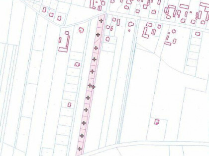 11 wydzielonych działek z drogą