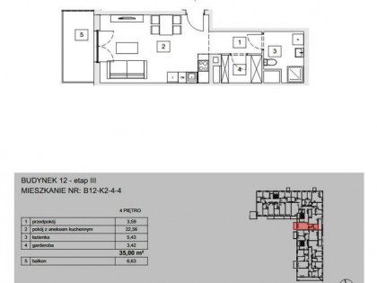 Piękne mieszkanie z balkonem w zielonej i spokojnej okolicy