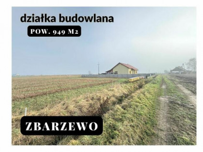 przestronna działka - 949m2 - Zbarzewo