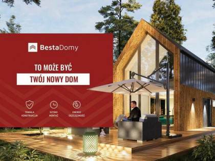 Dom Besta 52,5 m2 zabudowy + pełne piętro - z montażem!