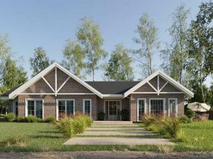 STYLOWY NOWY DOM - parterowy + poddasze do własnej aranżacji