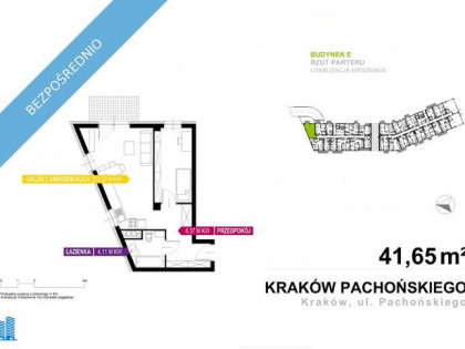 2-pokojowe mieszkanie po generalnym remoncie - 41,65 m2 w Krakowie