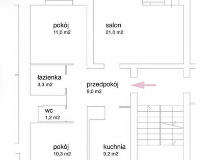 Przestronne 3 pokoje z osobną kuchnią – ścisłe centrum Otwoc
