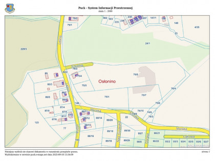 Przetarg - obręb 0013 Osłonino