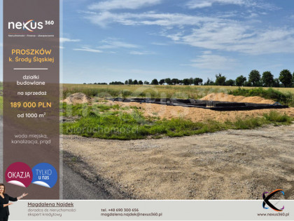 Działki budowlane przy granicy Środa Śl./Proszków