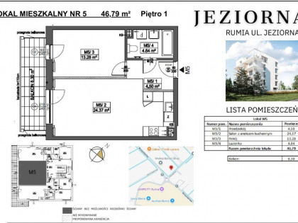 Mieszkanie Rumia rynek pierwotny ul. Jeziorna