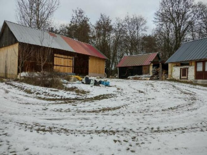 Sprzedam nieruchomość z zabudowaniami gospodarczymi i polem