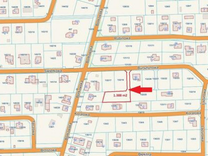 Działka budowlana Grzybowo gm. Kołobrzeg, Bursztynowa