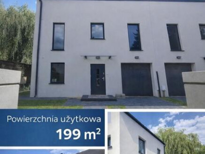 Dom w zabudowie bliźniaczej z ogrodem