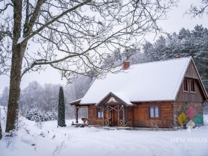 Kosewo, dom z bala na dużej działce o pow. 9600 m2
