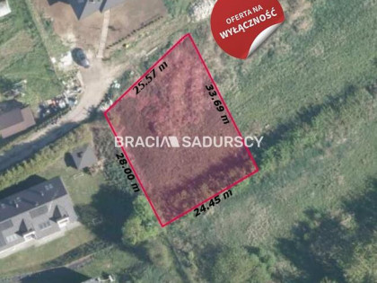 Działka budowlana Dojazdów gm. Kocmyrzów-Luborzyca, Zacisze