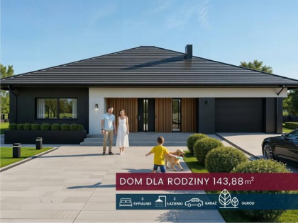 Dom parterowy z dużą działką-nowy etap inwestycji!