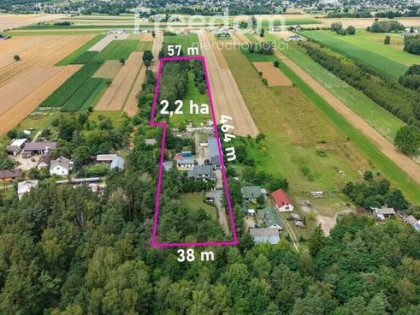 Dom i 3 budynki gospodarcze na działce 2,2 ha