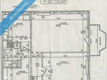 MIESZKANIE KOZIEGŁOWY k. Poznania 52m2; 2 pokoje, I pietro
