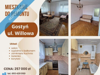 Mieszkanie do remontu| 52,8 m² | 2 pokoje | balkon |