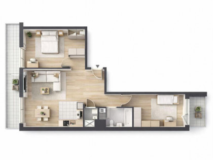 ⭐ promocja  3 pokojowe Koszutka balkon 16m  ⭐