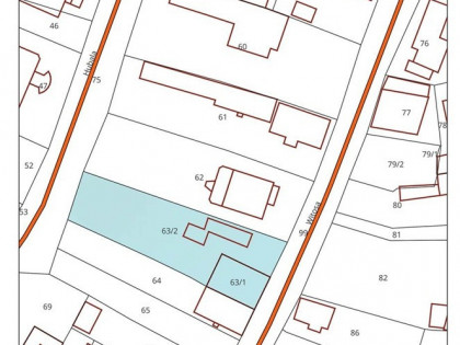 Działka zabudowana budynkami