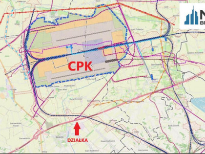 Działka inwestycyjna Wiskitki,
