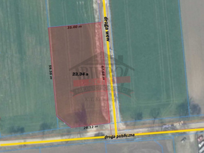 Zawada k.Opola, działka o powierzchni 23,34 ara